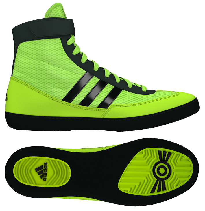 Adidas Combat Speed 4 Wrestling Shoes, color: Solar Yellow/Black