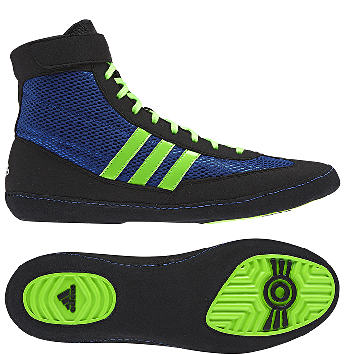 Adidas Combat Speed 4 Youth Shoes, color: Blue/Lime Green/Black