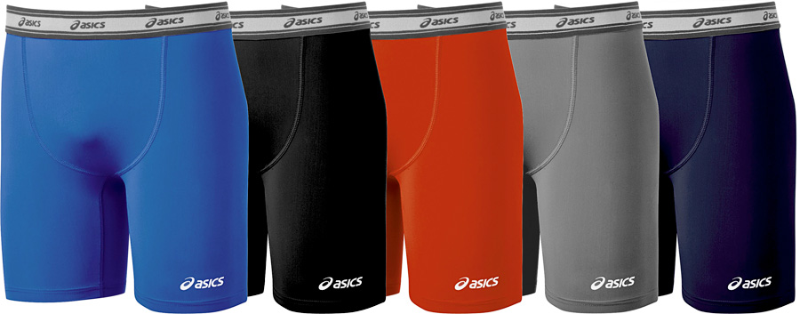 asics compression shorts