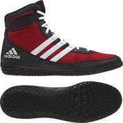 adidas Mat Wizard Wrestling shoe, color: Red/White/Black